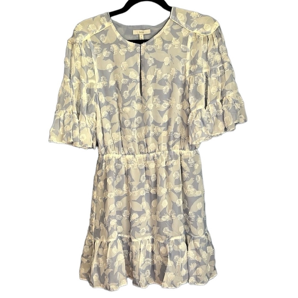 NWOT! Joie Boho Teresa Keyhole Silk Blend Embroidered Dress Size S